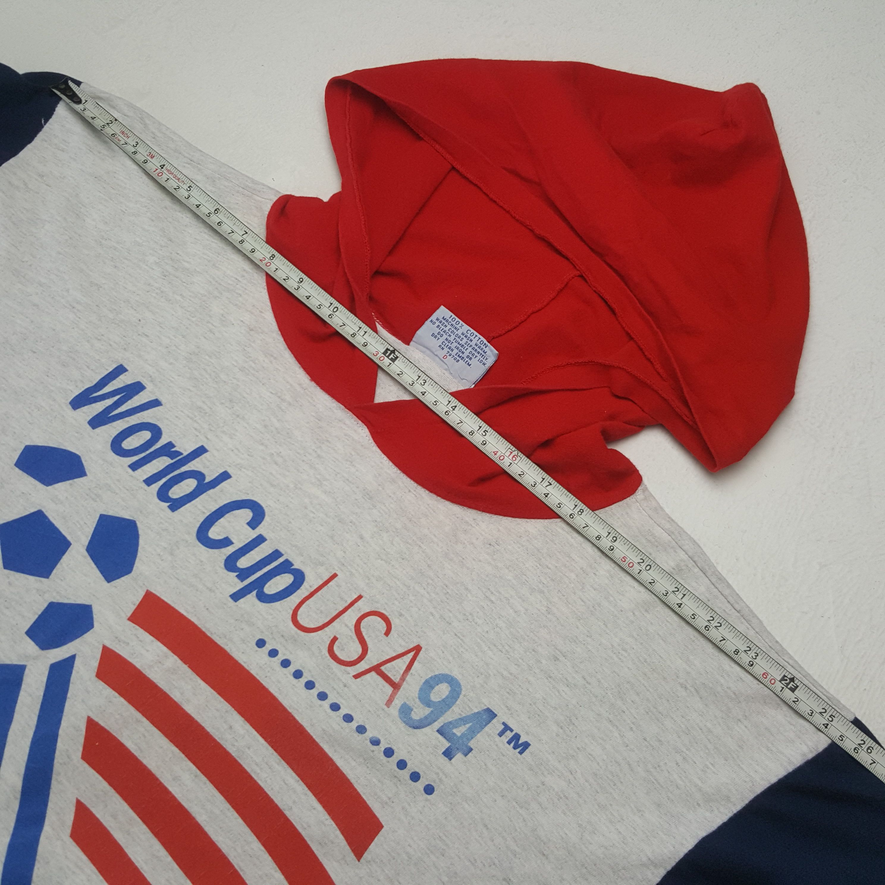 Vintage Vintage World Cup USA 94 Soccer Sport Hoodies Tshirt C285N18 Size US XXL / EU 58 / 5 - 6 Thumbnail