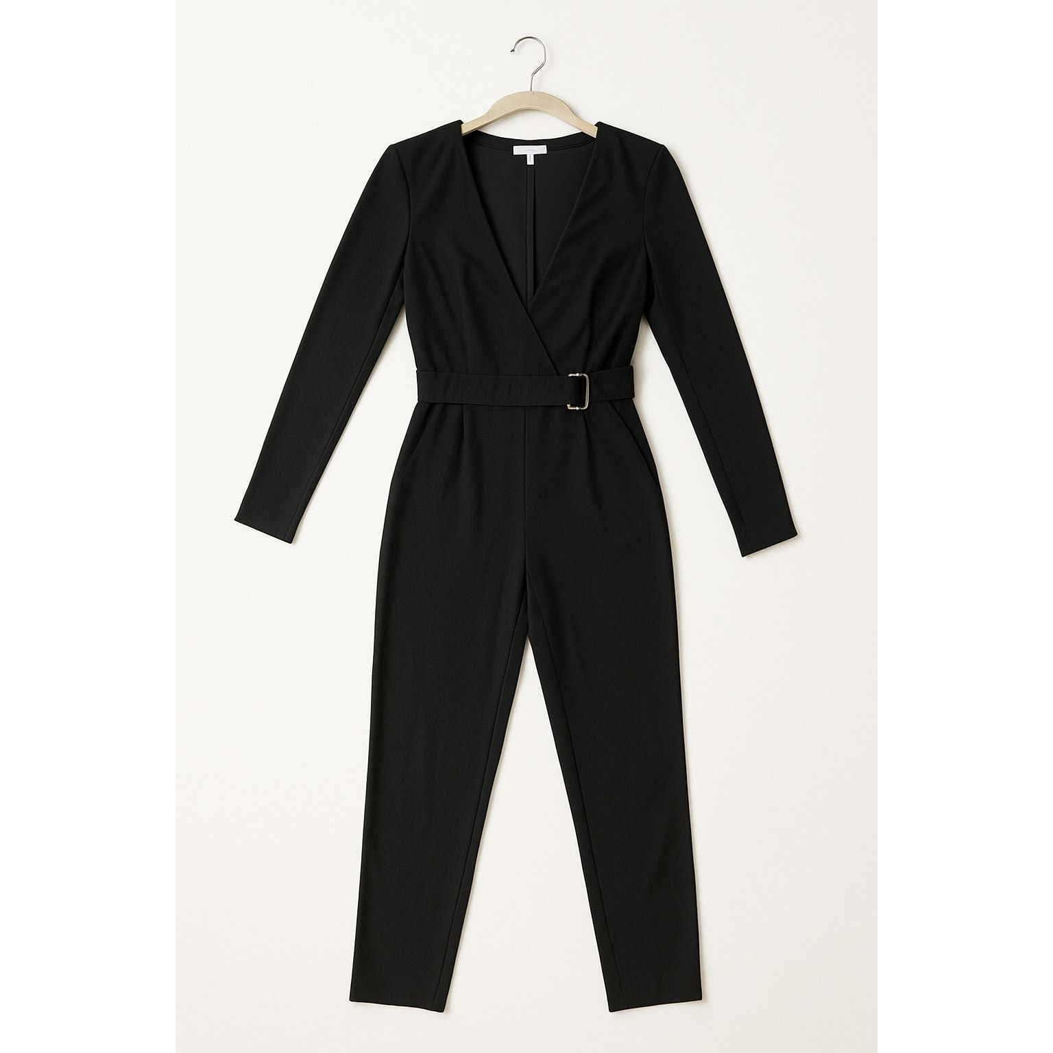 Hutch Hutch Deep V-Neck Black Jumpsuit Sexy Powerful Style Size 26" / US 2 / IT 38 - 2 Thumbnail