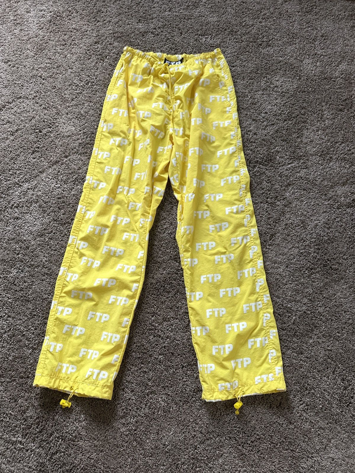 Fuck The Population Yellow FTP all over pants Size US 29 - 3 Thumbnail