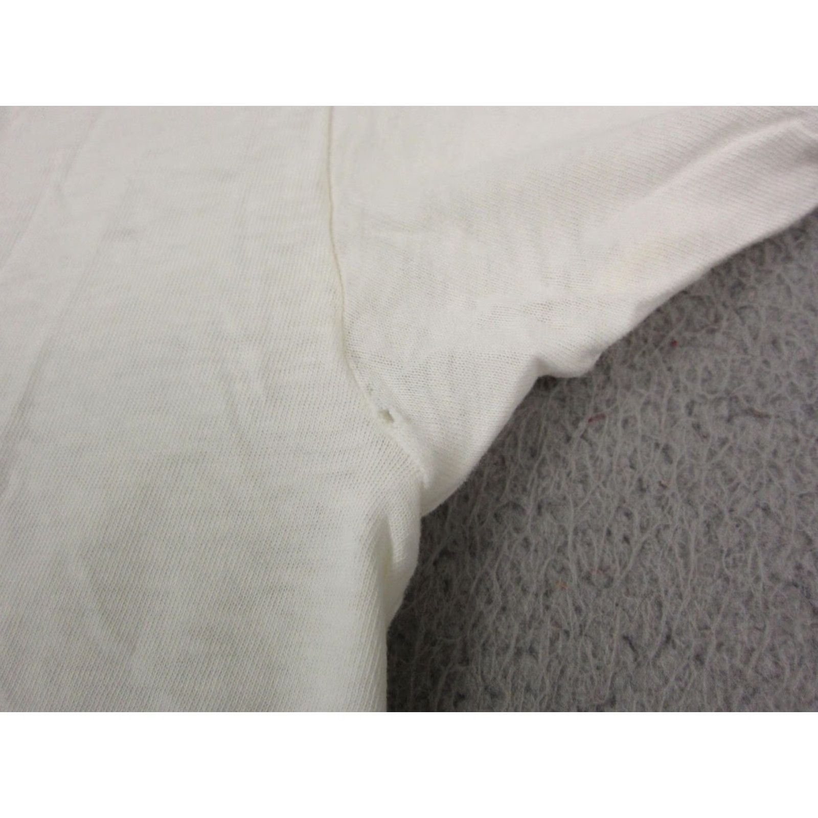 Jockey VINTAGE Jockey Shirt Adult Large White Cotton Knit Short Sleeve Crew Neck Mens 80s 90s T-Shirt All Seasons Easy Care Solid Size US L / EU 52-54 / 3 - 3 Thumbnail