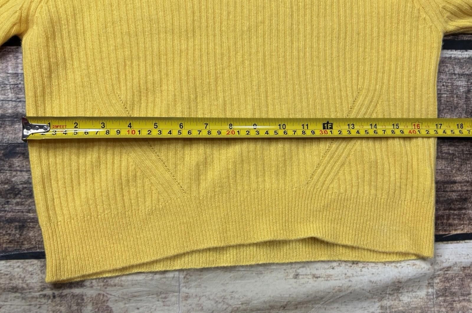 Other 27 Miles Cashmere Sweater Womens Small Pullover Yellow Size S / US 4 / IT 40 - 11 Thumbnail