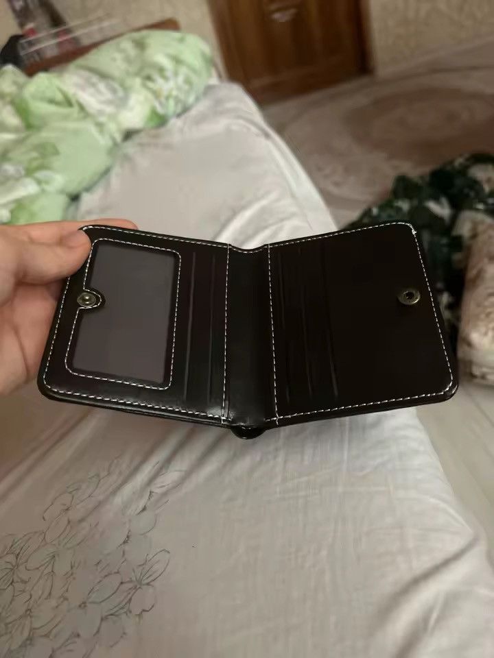 Japanese Brand Y2K PU Leather Cross Wallet Size ONE SIZE - 4 Thumbnail