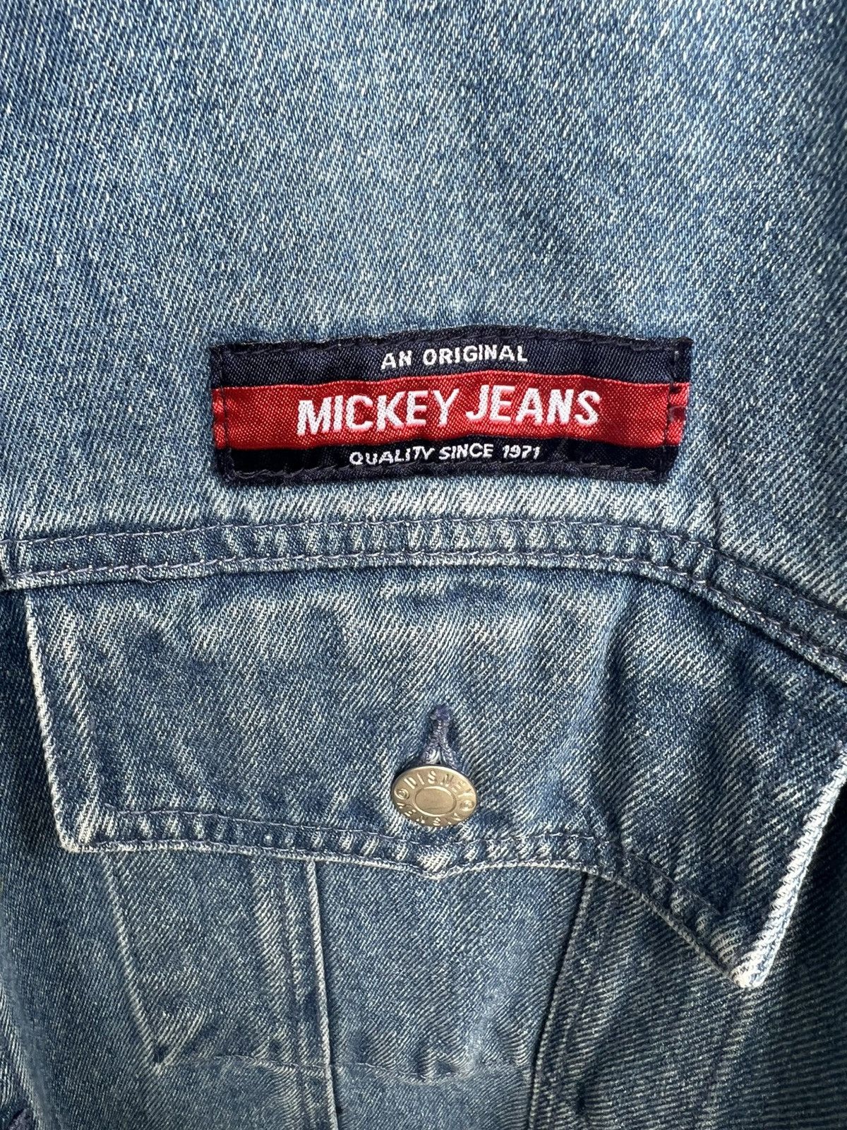 Disney Disneyworld Denim Jacket USA Flag Mens XL Mickey Mouse Size US XL / EU 56 / 4 - 3 Thumbnail
