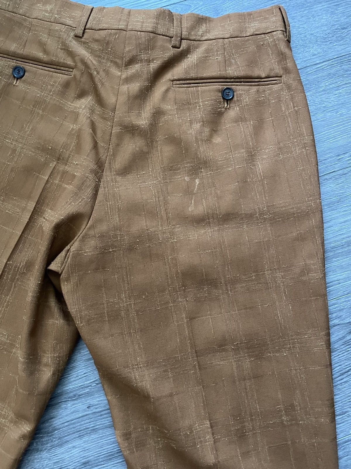 Paul Smith Orange/Rust Wool Check Trouser Size US 32 / EU 48 - 9 Thumbnail