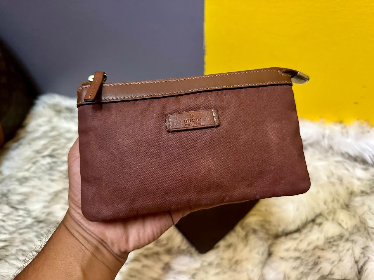 Gucci Authentic Gucci Guccisima Nylon Small Pouch Size ONE SIZE - 2 Thumbnail