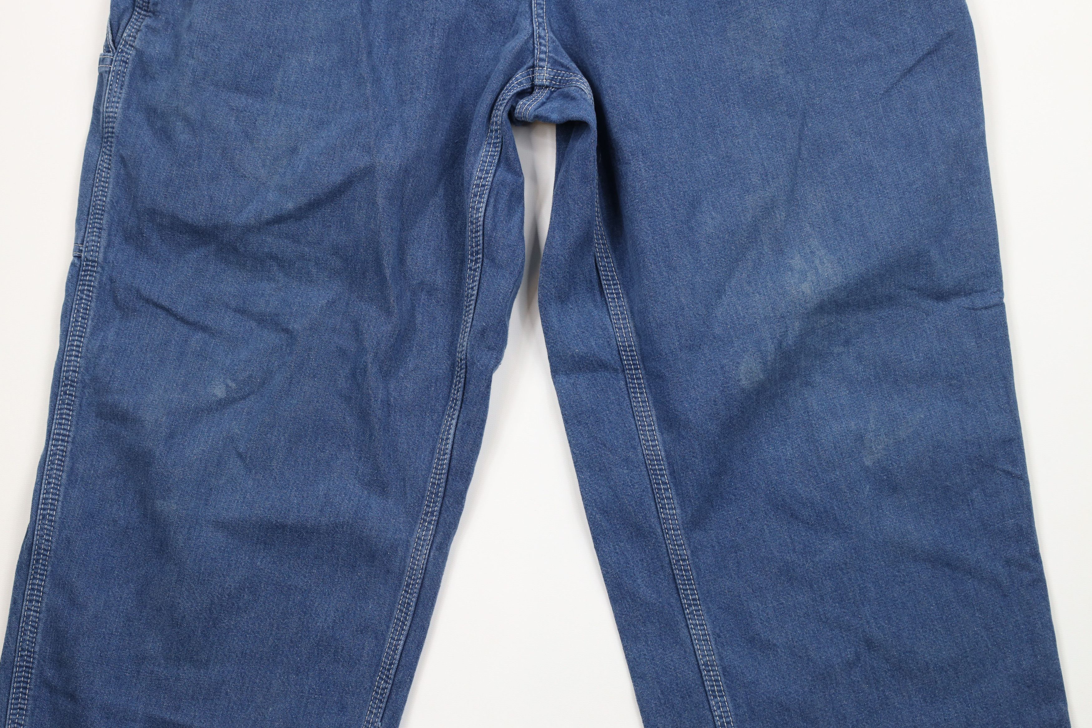 Carhartt × Vintage Vintage Carhartt Out Wide Leg Carpenter Dungaree Jeans Blue Size US 40 / EU 56 - 3 Thumbnail