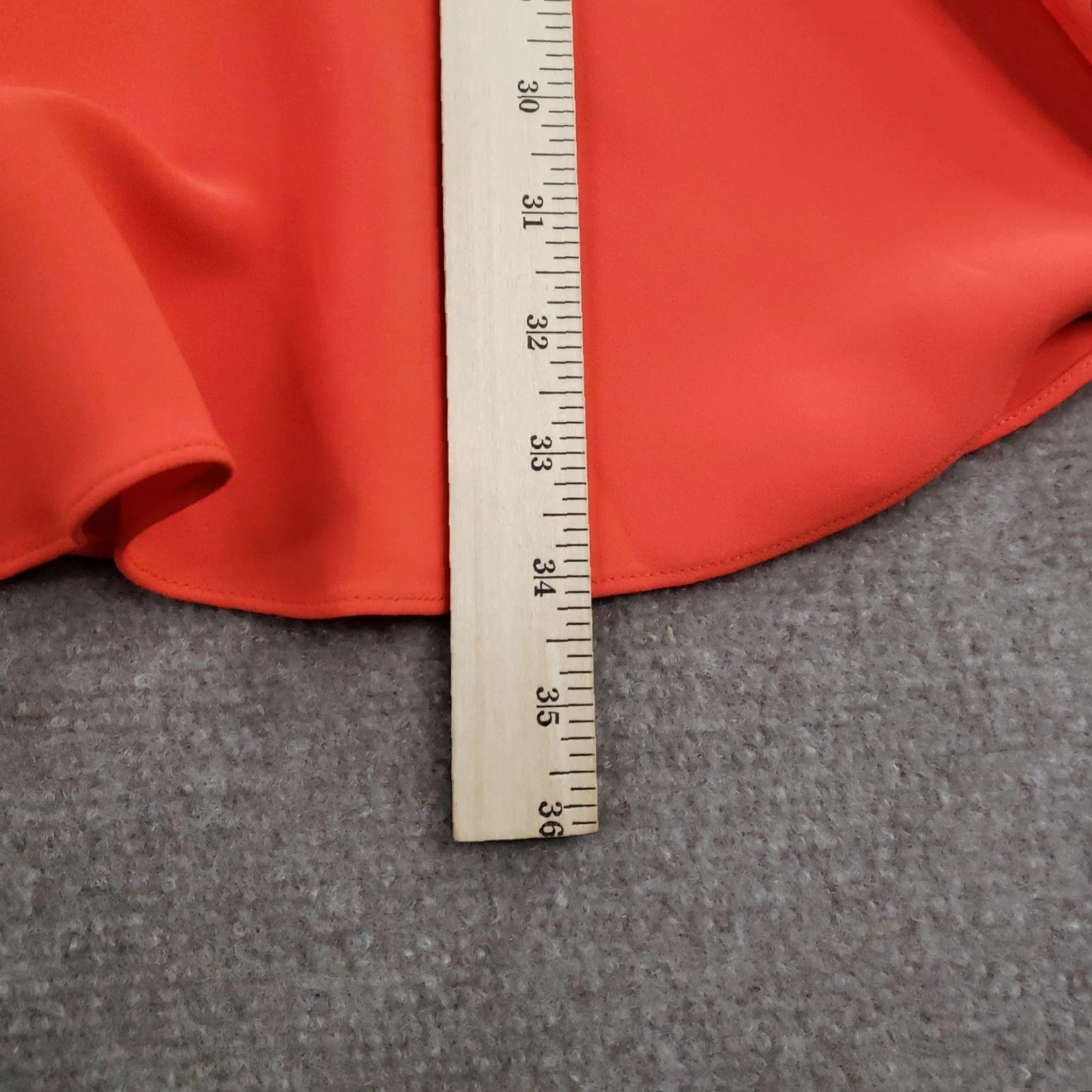 Bell VINTAGE: Sail to Sable Dress Womens Size 6 Orange Bell Sleeve Ruffle Hem Party Sheath Z Size M / US 6-8 / IT 42-44 - 5 Thumbnail