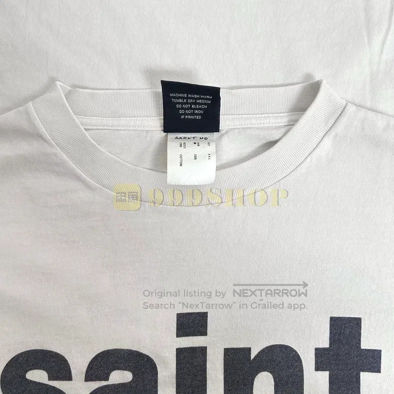 Saint Michael Saint Michael Slogan LOGO short sleeves Size US XXL / EU 58 / 5 - 6 Thumbnail