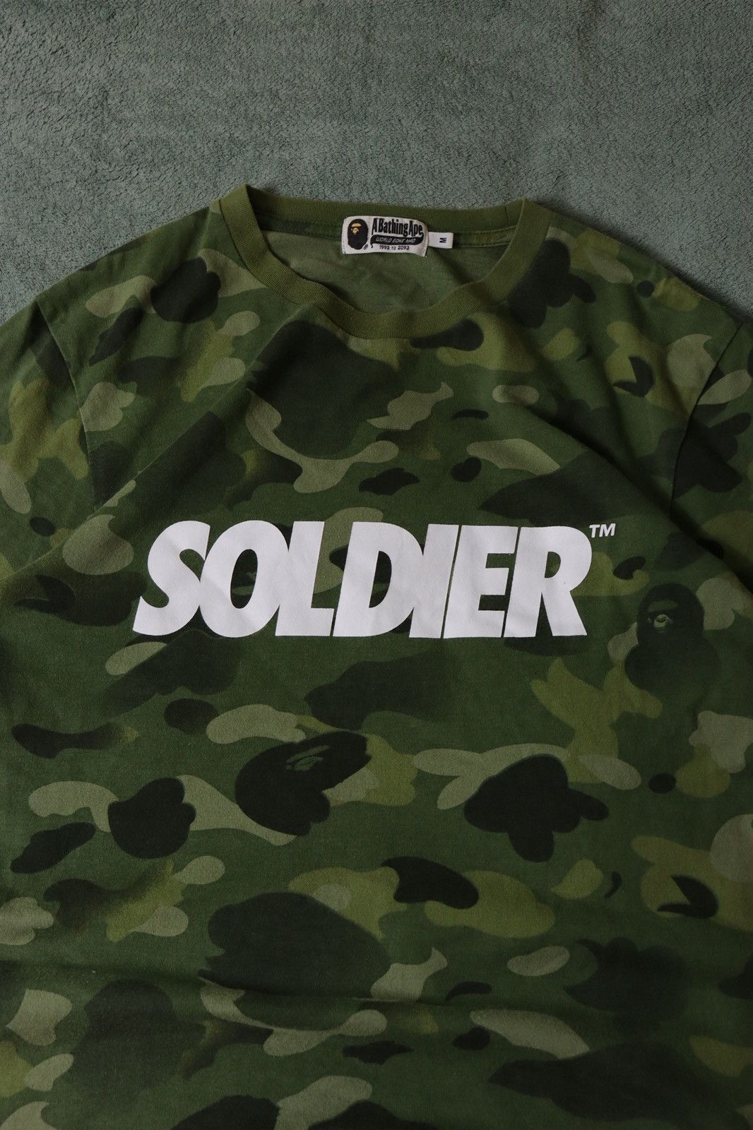 Bape BAPE A Bathing Ape Soldier Tee Camo Green Size M Military Size US M / EU 48-50 / 2 - 7 Thumbnail