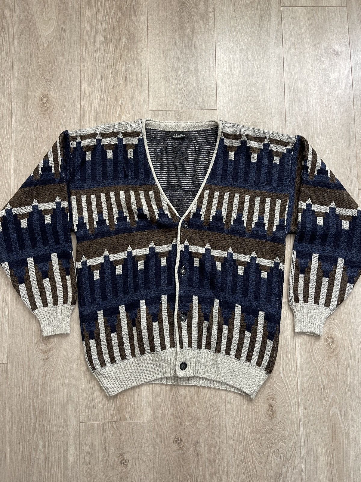 Vintage Jean jacques benson Italy designer vintage sweater cardigan Size US XL / EU 56 / 4 - 6 Thumbnail
