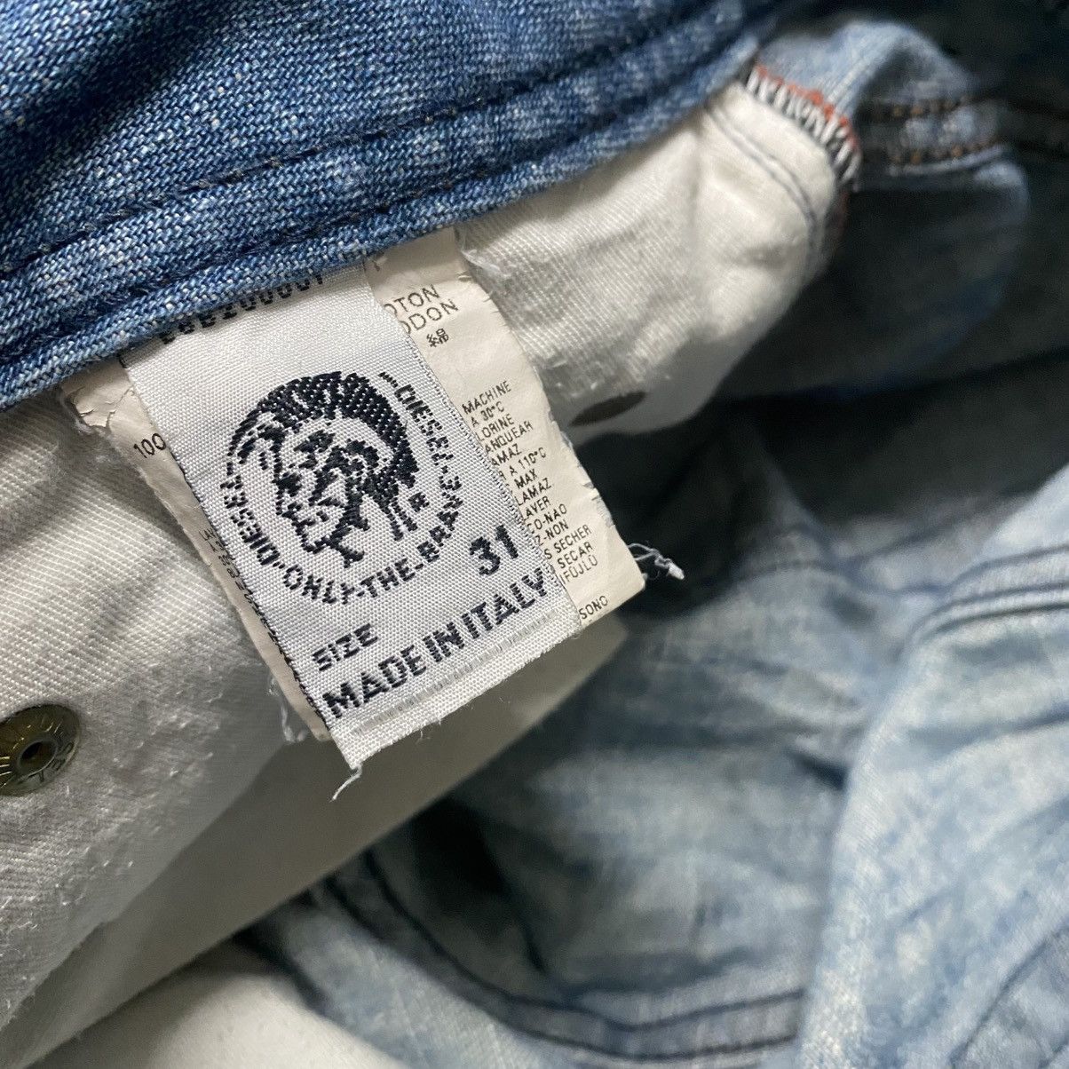 Diesel Vintage Diesel Punk Label Rabox Denim Jeans Size US 31 - 18 Thumbnail
