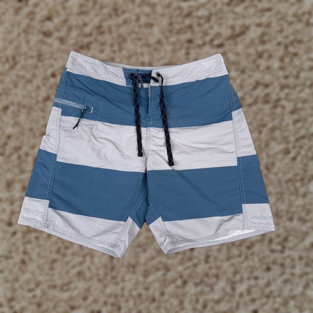 Patagonia Patagonia Bottom Mens 28 Blue Gray Swim Trunks Surfing Hawaiian Boardshorts Wave Farer Patagoni a Size US 28 / EU 44 - 1 Thumbnail