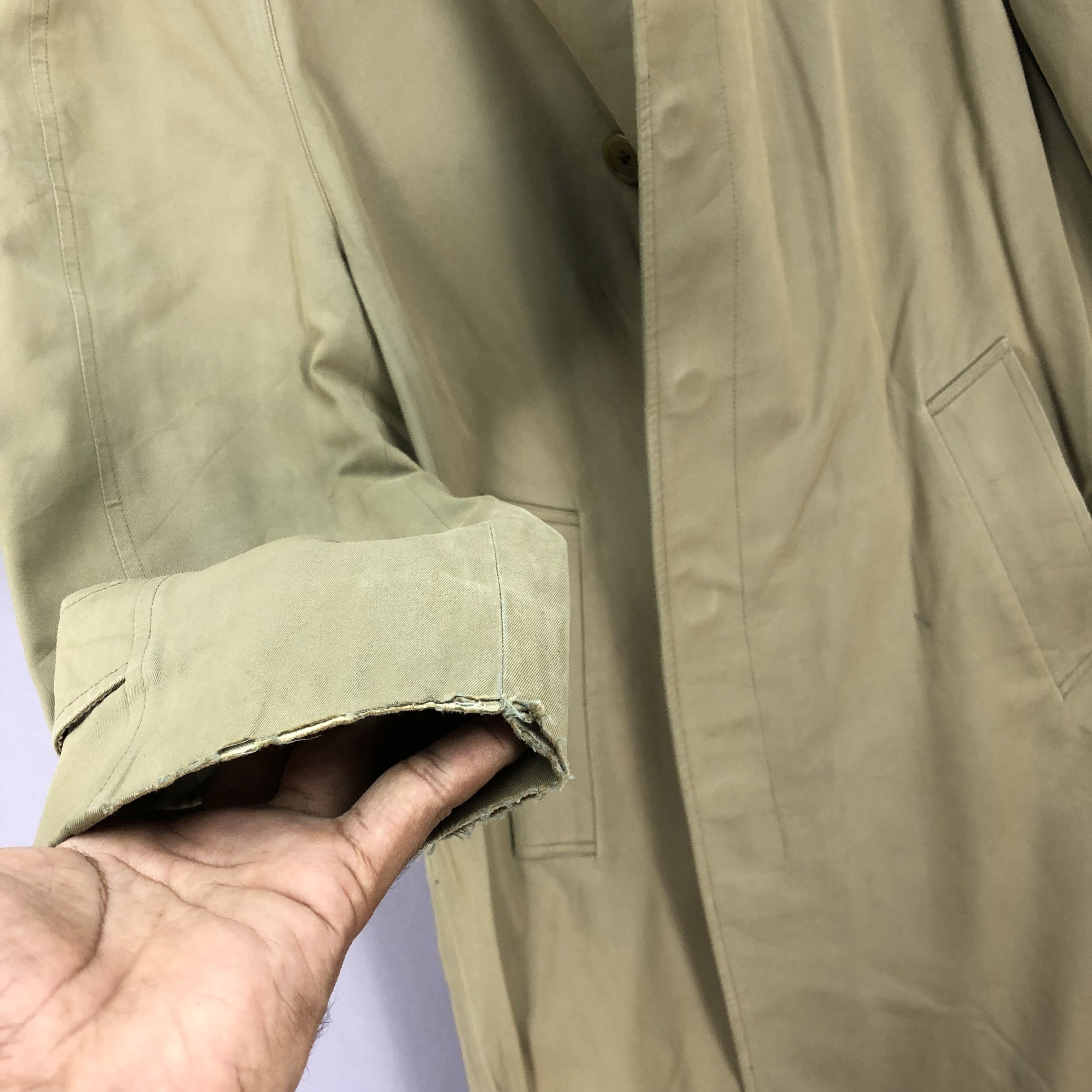Aquascutum × Vintage Vintage 90s Aquascutum Long Trench Jackets Distressed Size US M / EU 48-50 / 2 - 9 Thumbnail