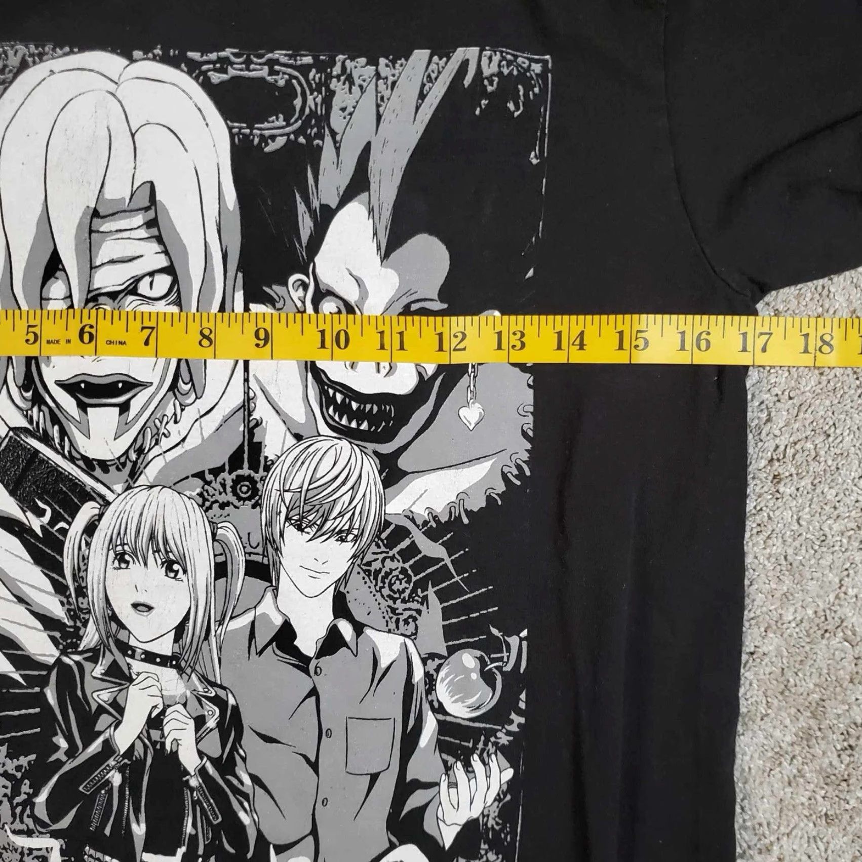 Akira Official Death Note T-Shirt Kira Shinigami group Death Note Brand Shirt Men S Black Anime Adults Small S Size US S / EU 44-46 / 1 - 4 Thumbnail
