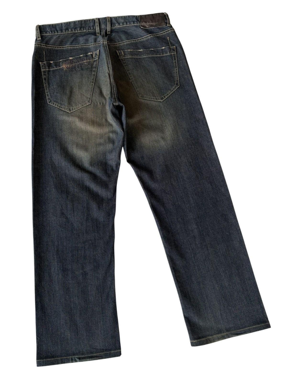 If Six Was Nine Vintage Pride Mud Rusty Jeans Baggy Wide Fit Denim Jeans Size US 33 - 4 Thumbnail