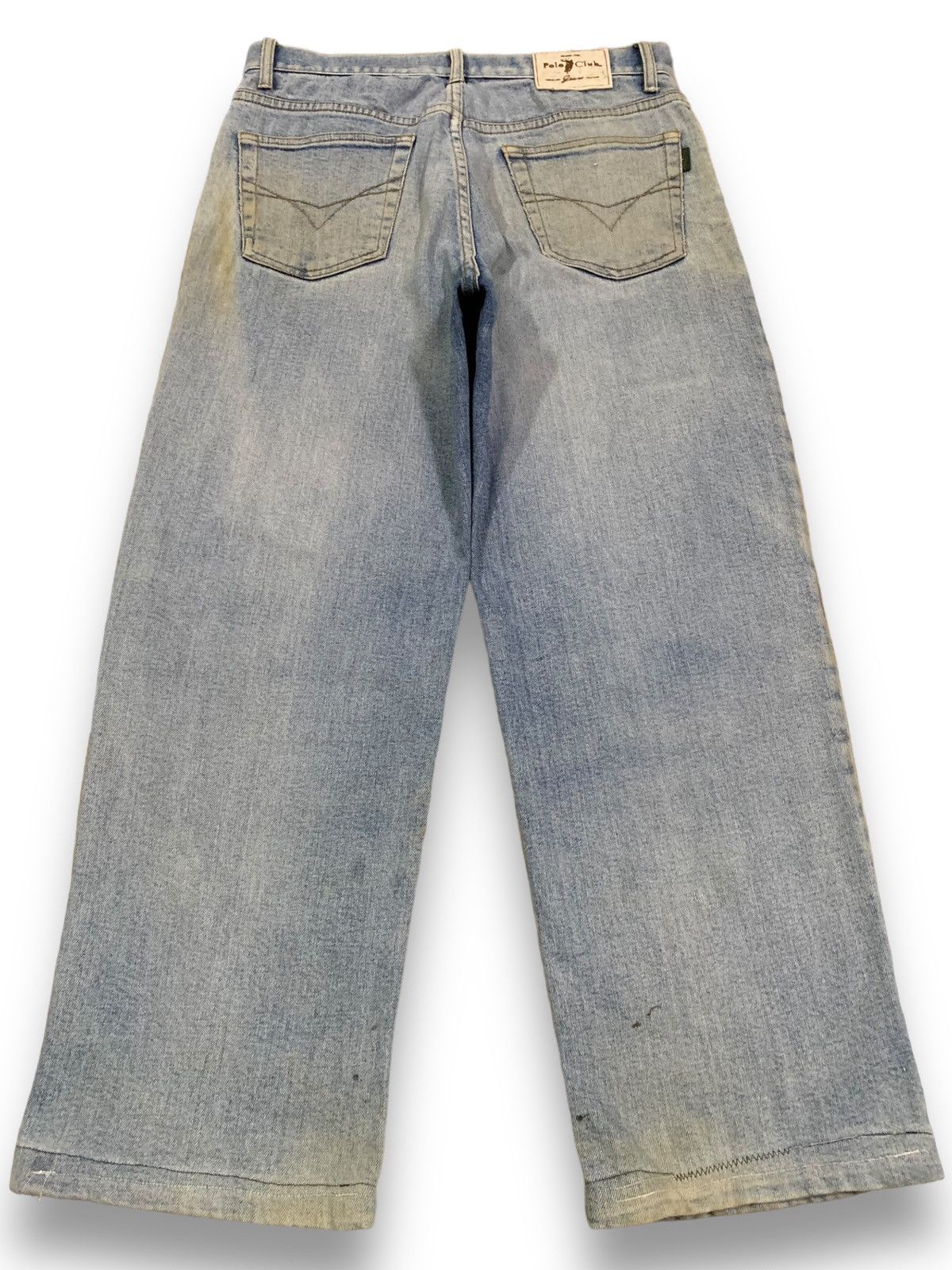 Polo Ralph Lauren × RRL Ralph Lauren Vintage Polo Club Baggy Rusty Mud Washed Patches Jeans Size US 31 - 2 Thumbnail