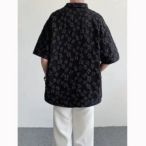 Japanese Brand × Vintage Retro vintage flower mesh button up shirt Size US XXL / EU 58 / 5 - 4 Thumbnail