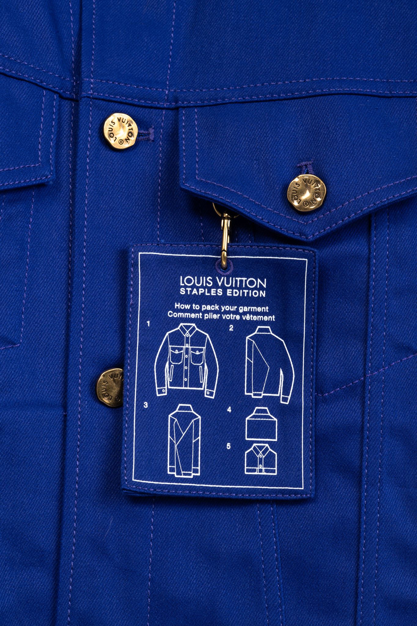 Louis Vuitton Louis Vuitton Staples Edition DNA Denim Cobalt Blue Jacket Size US XS / EU 42 / 0 - 6 Thumbnail