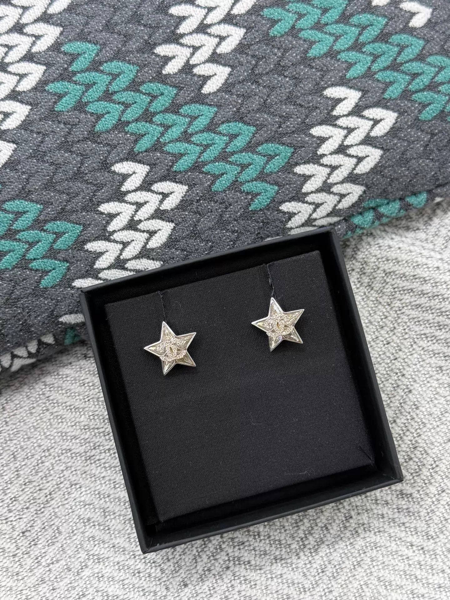 Chanel Chanel Star Rhinestone Stud Earrings New Size ONE SIZE - 2 Thumbnail