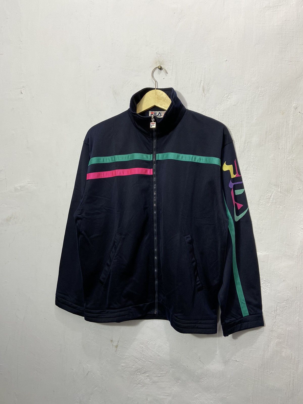 Fila Vintage Fila Spellout Embroidered Track Jacket Size US L / EU 52-54 / 3 - 1 Thumbnail