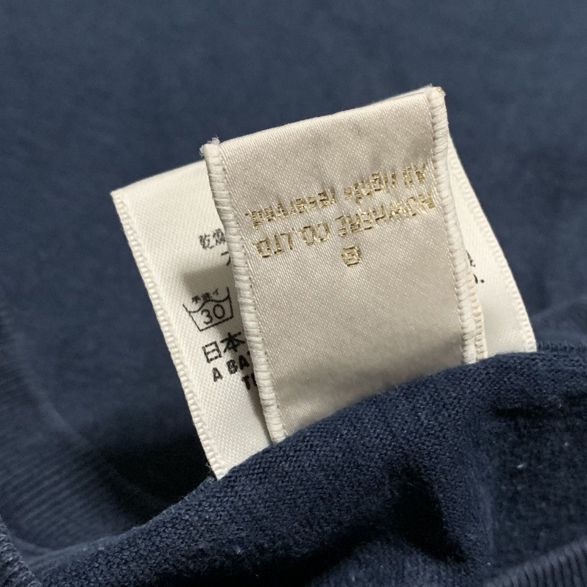Bape Bape Large Bape Camo By Bathing Ape Navy Blue Tee 2008 Size US L / EU 52-54 / 3 - 8 Thumbnail