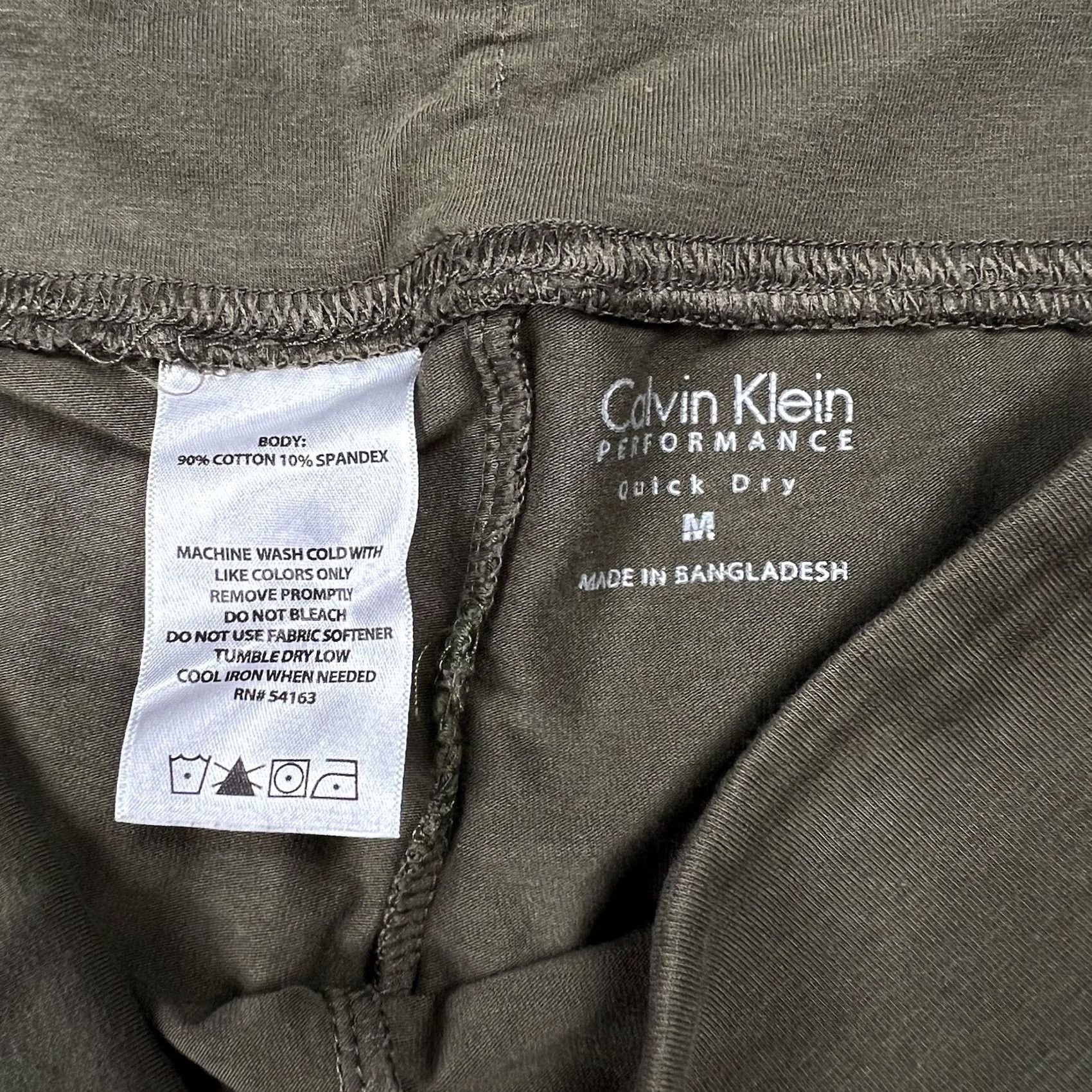 Calvin Klein Calvin Klein Performance Legging Yoga Pants Activewear Athletic Green Medium Ladies Stretch Fit Capri Style Workout Trousers Women Regular Size M Size 32" / US 10 / IT 46 - 2 Thumbnail