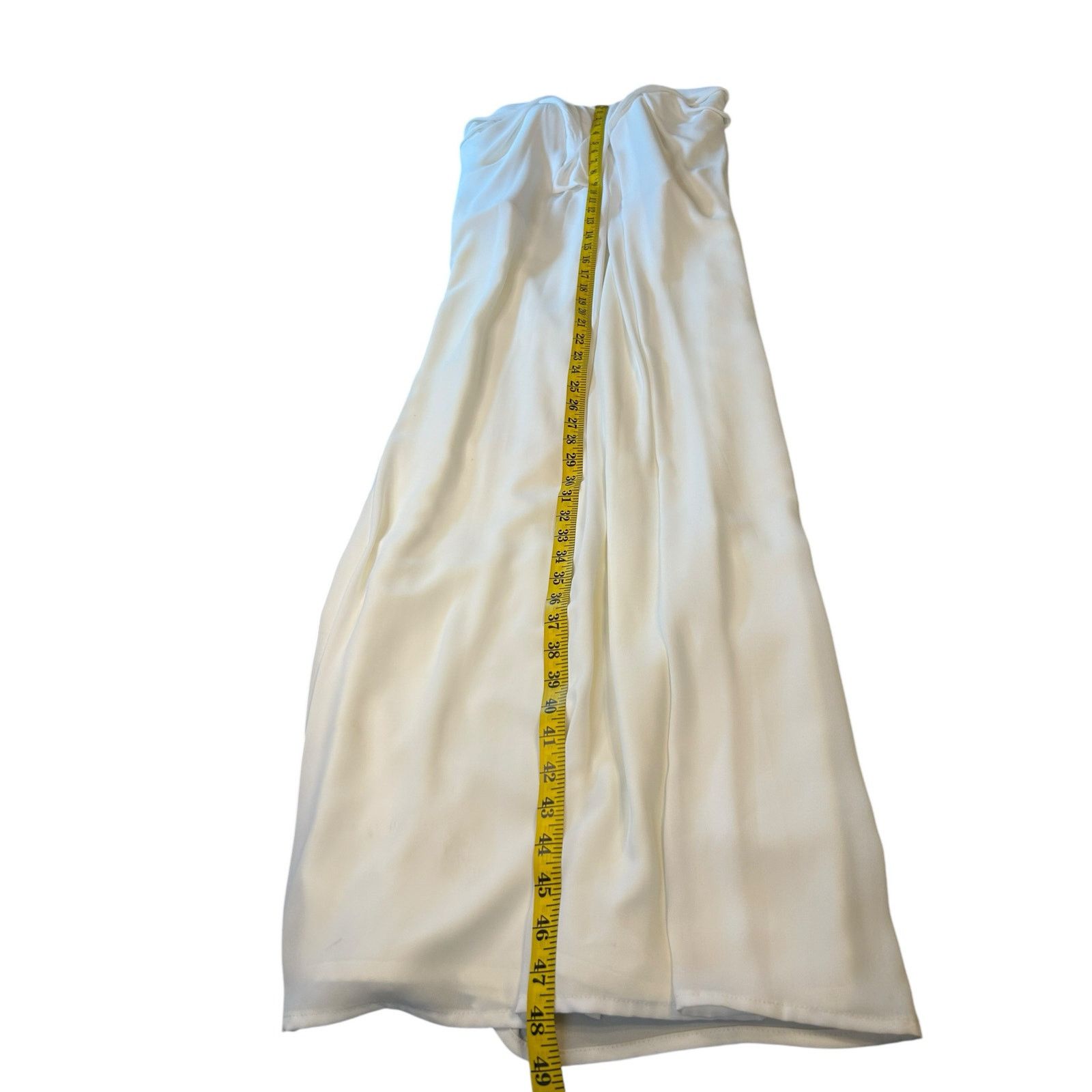 Halston Heritage Halston Heritage Strapless Tie Front Gown in Chalk - Size 4 Size S / US 4 / IT 40 - 6 Thumbnail