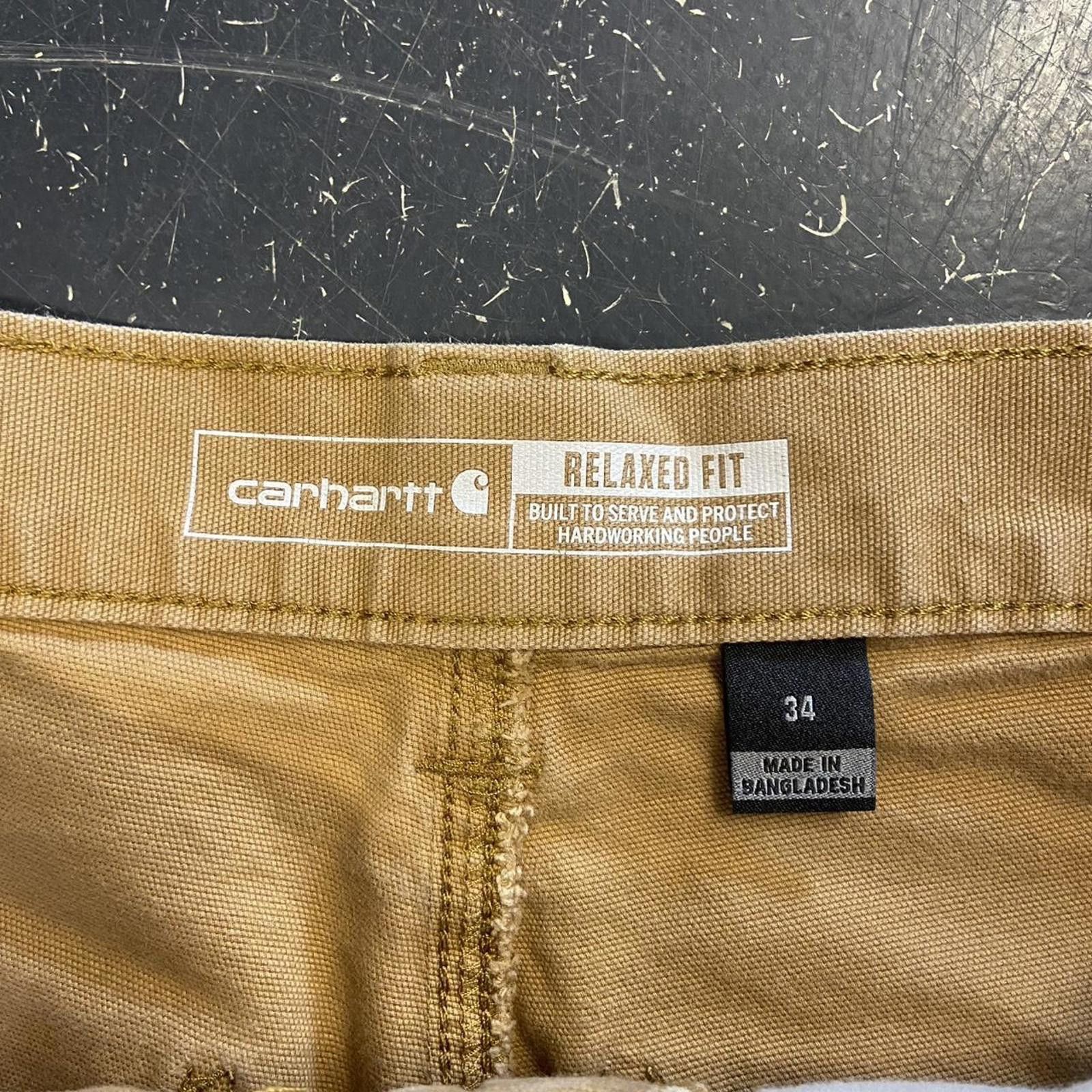 Carhartt × Vintage Paint Splatter Tan Carhartt Shorts Size US 34 / EU 50 - 7 Thumbnail