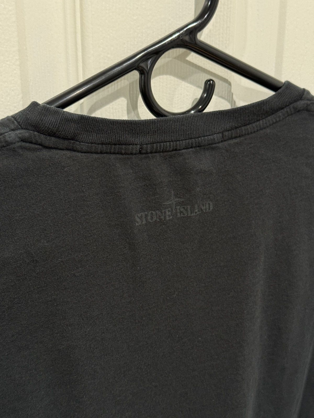 Stone Island Stone Island Reflective Spellout Logo Black Tee T Size L Size US L / EU 52-54 / 3 - 8 Thumbnail