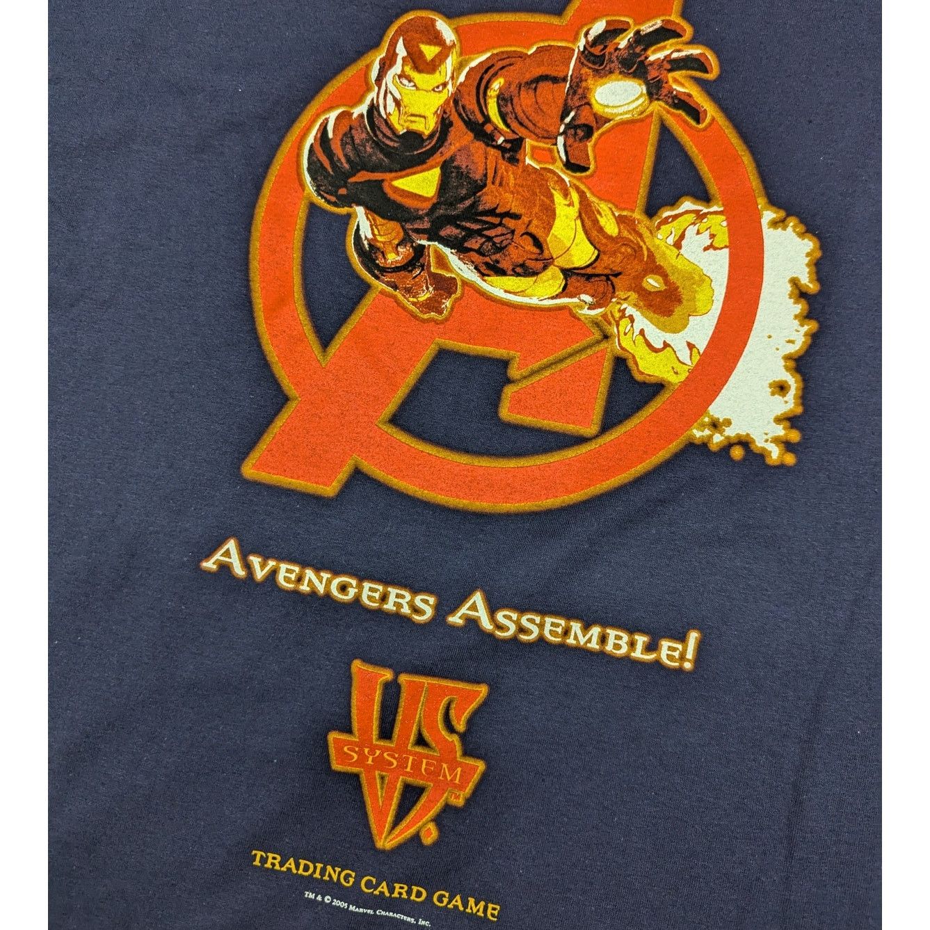 Delta × Marvel Comics 2000s Marvel VS System TCG Avengers Ironman promo t-shirt Size US XL / EU 56 / 4 - 2 Thumbnail