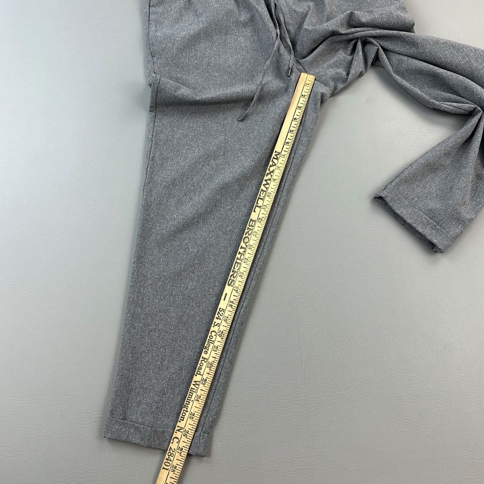 Zara Zara Comfort Jogger Mens XL Frosted Gray Stretch Drawstring Lounge Pants Regular Rise Slim Tapered Pockets Logo Size US 36 / EU 52 - 2 Thumbnail