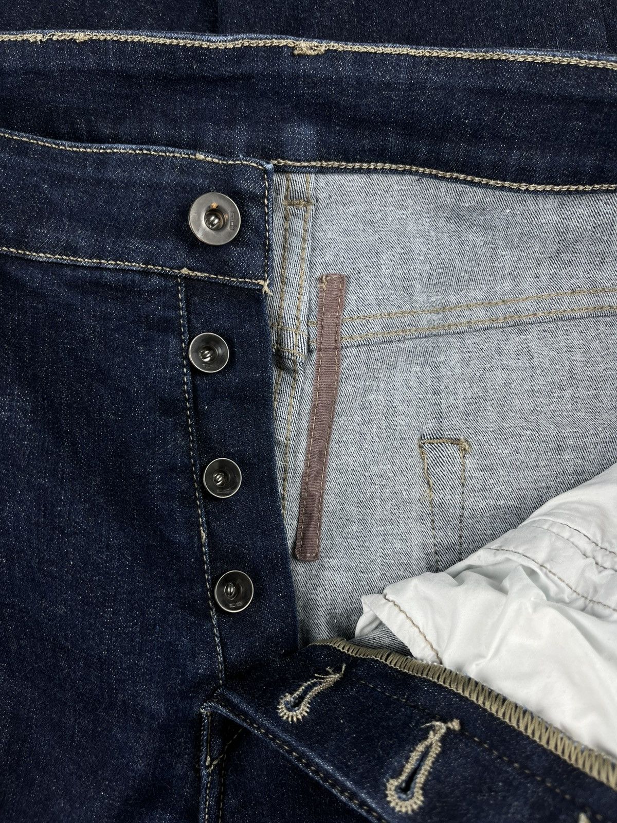 Rick Owens SS17 Rick Owens Unwashed Blue Stretch Detroit Denim Jeans Size US 34 / EU 50 - 5 Thumbnail