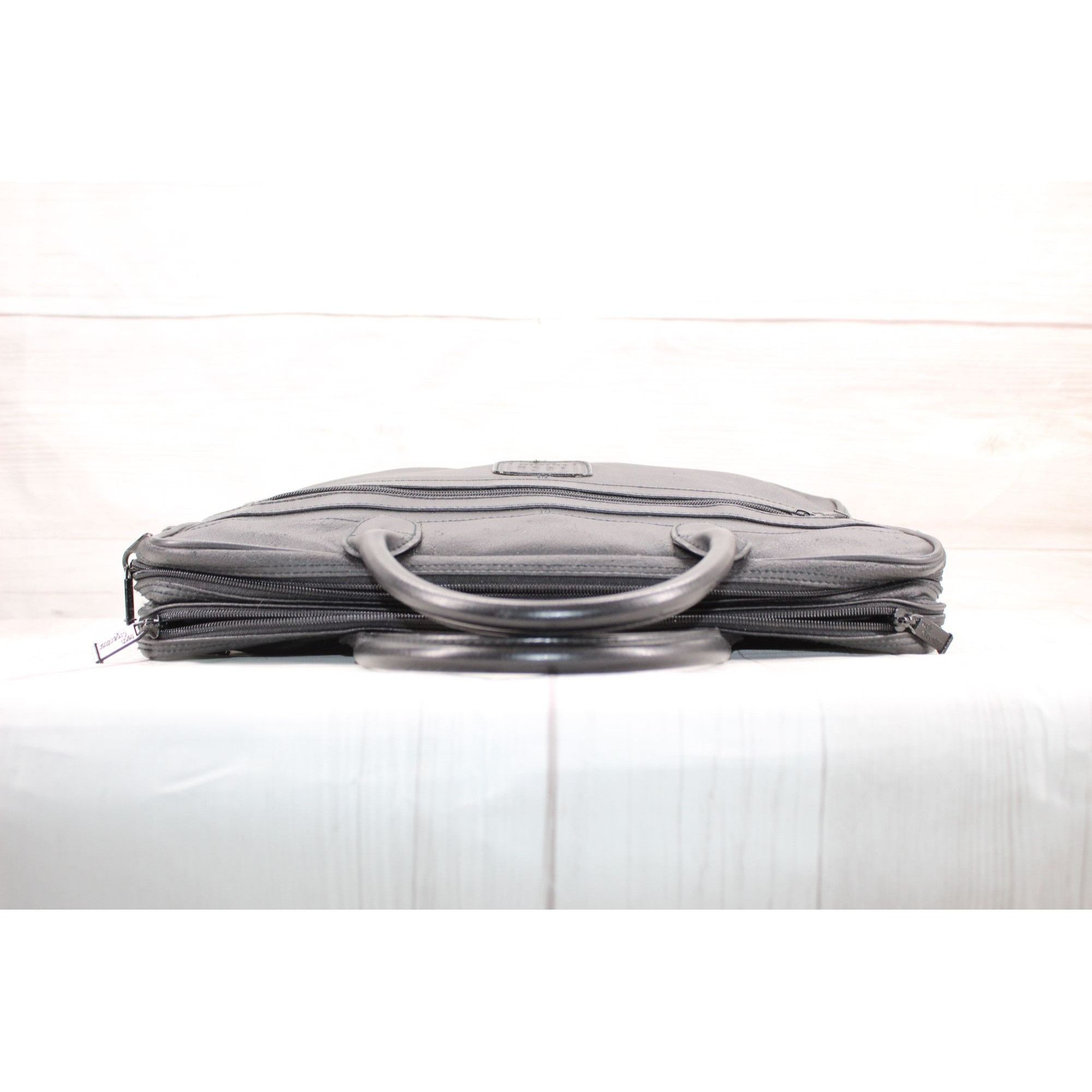 Leather × Other Tech Organizer Handcrafted Computer Briefcase Laptop Size ONE SIZE - 5 Thumbnail