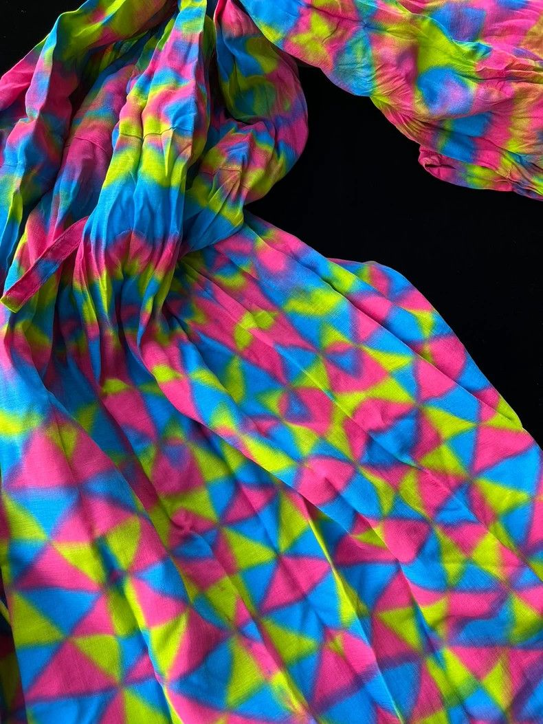 Issey Miyake Issey Miyake size:3 Kaleidoscope rainbow dress Size M / US 6-8 / IT 42-44 - 1 Thumbnail