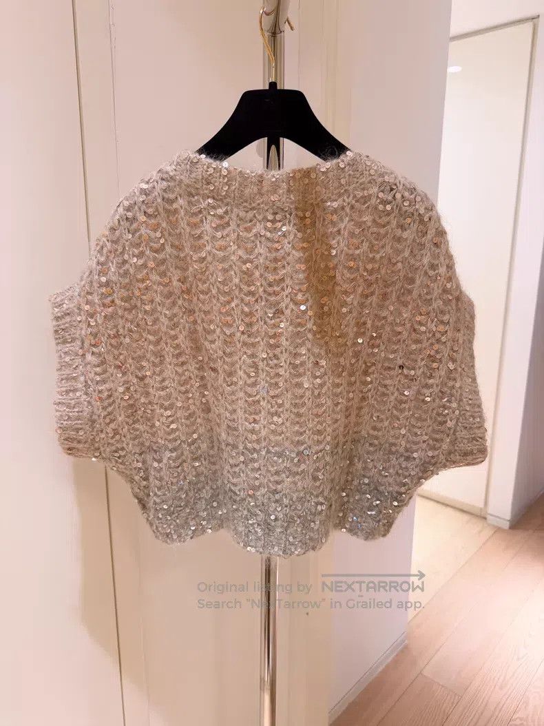 Brunello Cucinelli Brunello Cucinelli Lurex Mohair Knit Vest Size S / US 4 / IT 40 - 2 Thumbnail