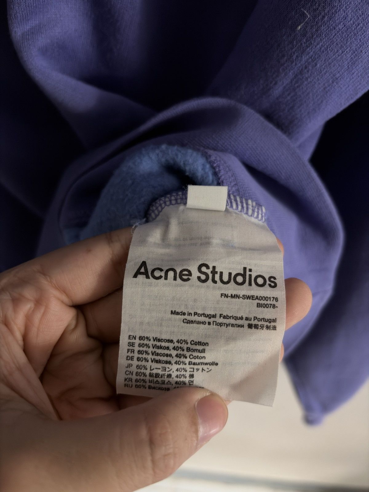 Acne Studios ACNE STUDIOS LOGO RIB OVERSIZED Size US XS / EU 42 / 0 - 7 Thumbnail