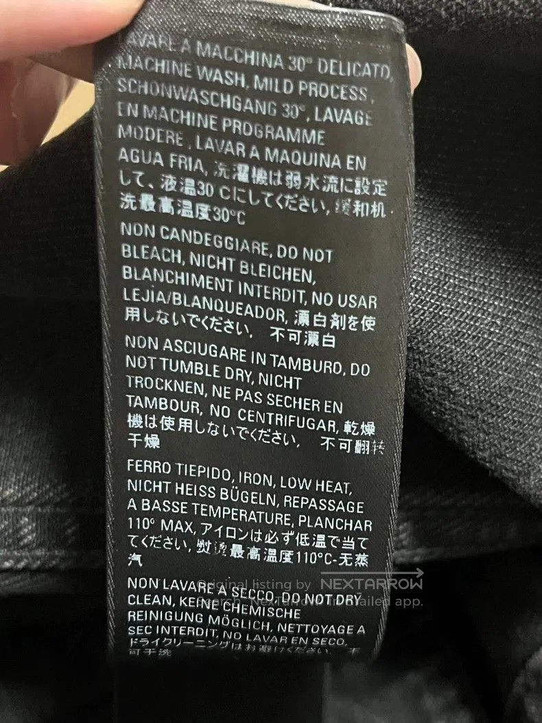 Balenciaga Balenciaga Black Denim Logo Jacket. Size US XS / EU 42 / 0 - 7 Thumbnail
