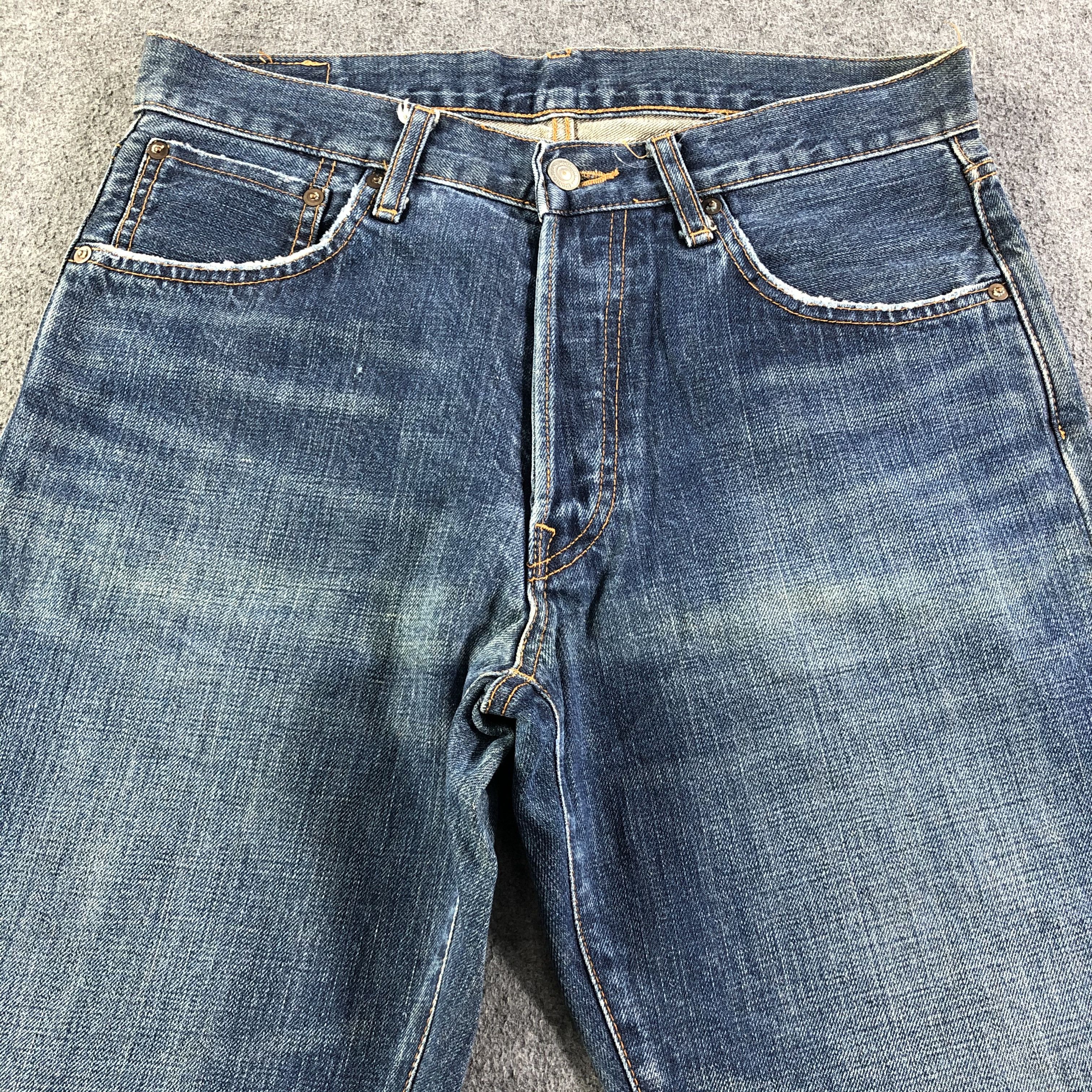Japanese Brand Uniqlo Selvedge Jeans Blue Wash Jeans -J2858 Size US 32 / EU 48 - 3 Thumbnail