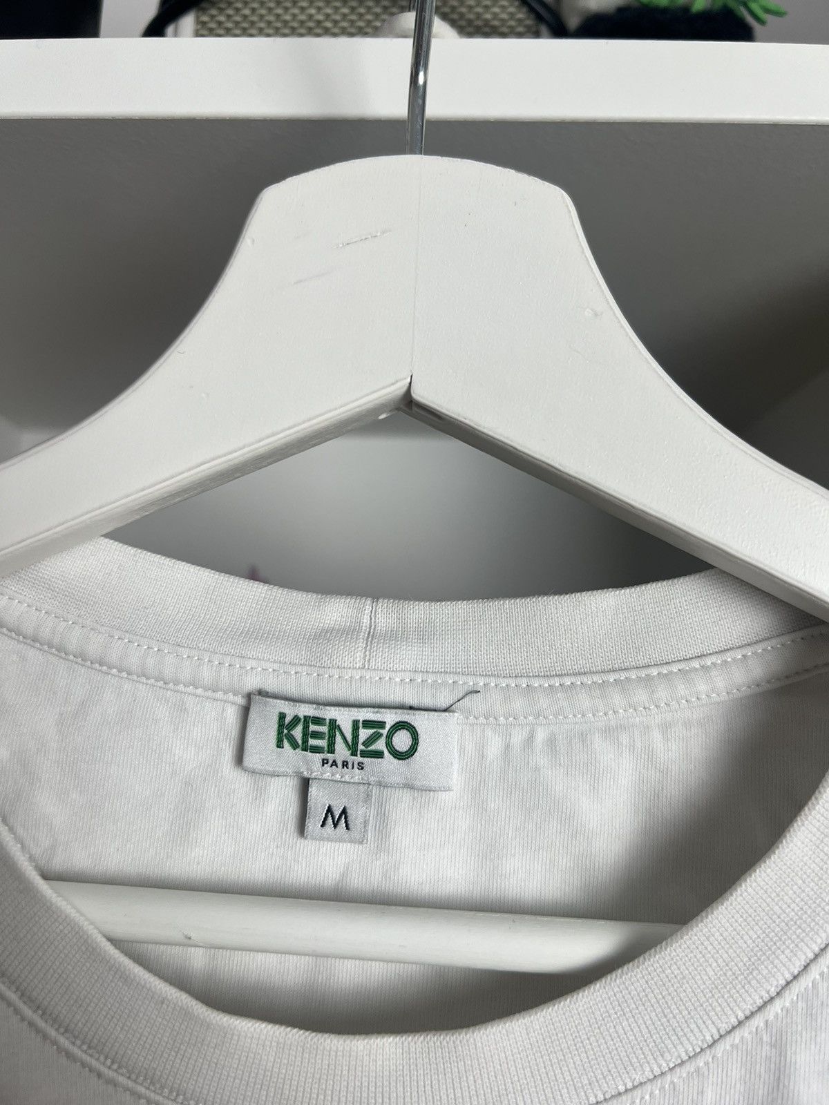 Designer × Kenzo Kenzo big logo white t-shirt M designer casual luxury drill Size US M / EU 48-50 / 2 - 5 Thumbnail