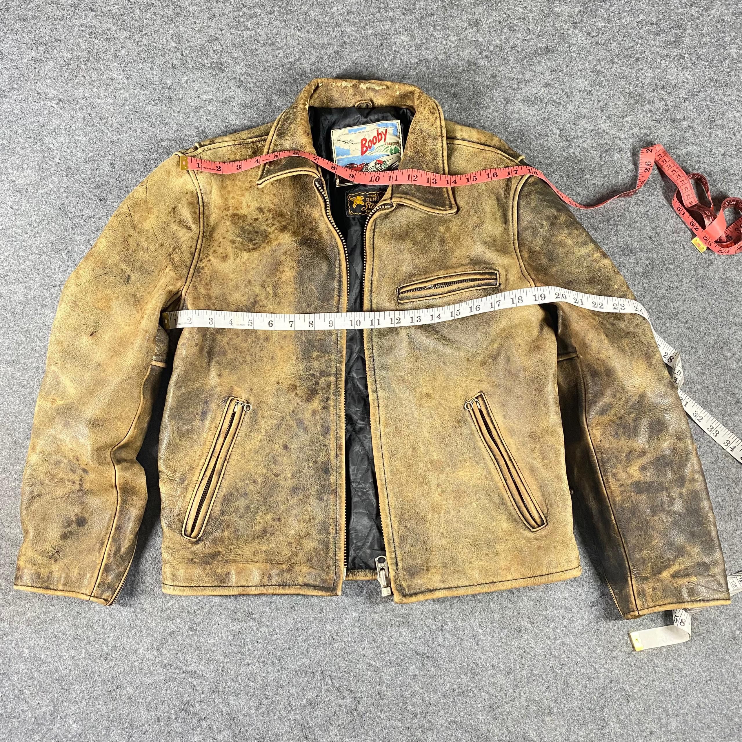Japanese Brand Vintage 90s Booby Motorcycles Racing Leather Jacket Size US M / EU 48-50 / 2 - 6 Thumbnail