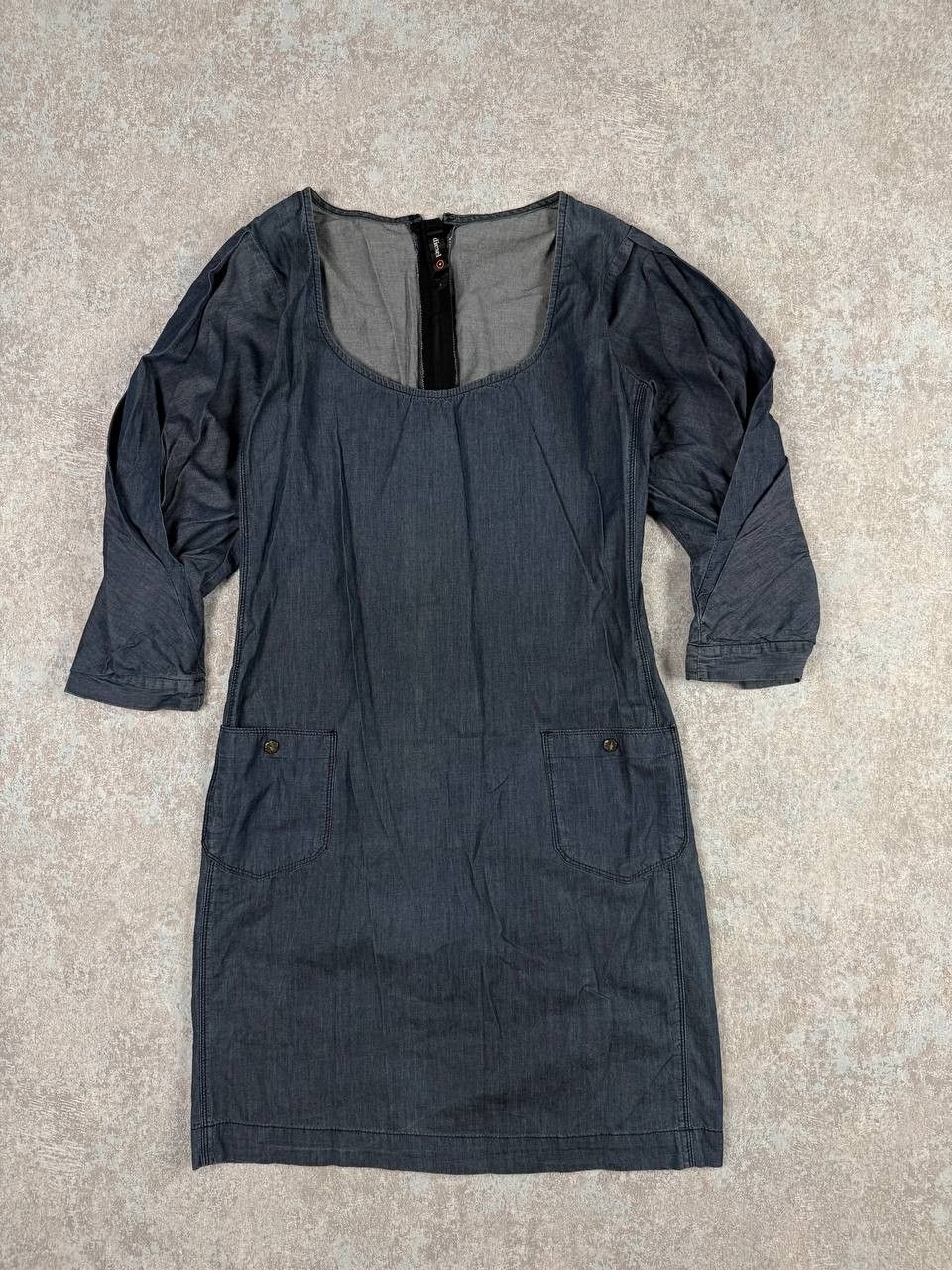 Diesel Vintage Diesel Blue Shift Dress Size L / US 10 / IT 46 - 1 Thumbnail