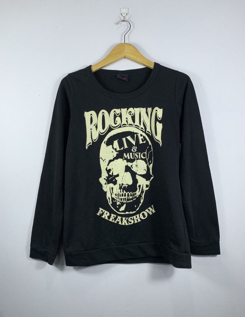 20471120 Punk Rock Rocking Live&Music Skull Long sleeve ifsix style Size US M / EU 48-50 / 2 - 1 Thumbnail