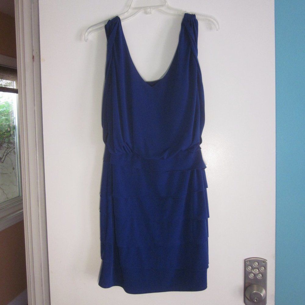 Laundry by Shelli Segal Laundry Shelli Segal Size 4 Blue Tank Dress Size S / US 4 / IT 40 - 10 Thumbnail
