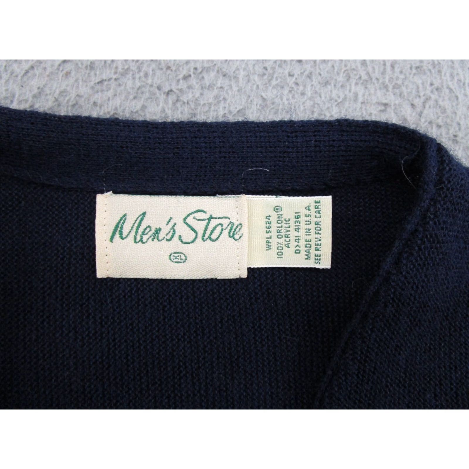 Sears VTG 80s 90s Sears Mens Navy Blue Cardigan Sweater XL Size (Adults) Golf Read Size US XL / EU 56 / 4 - 2 Thumbnail