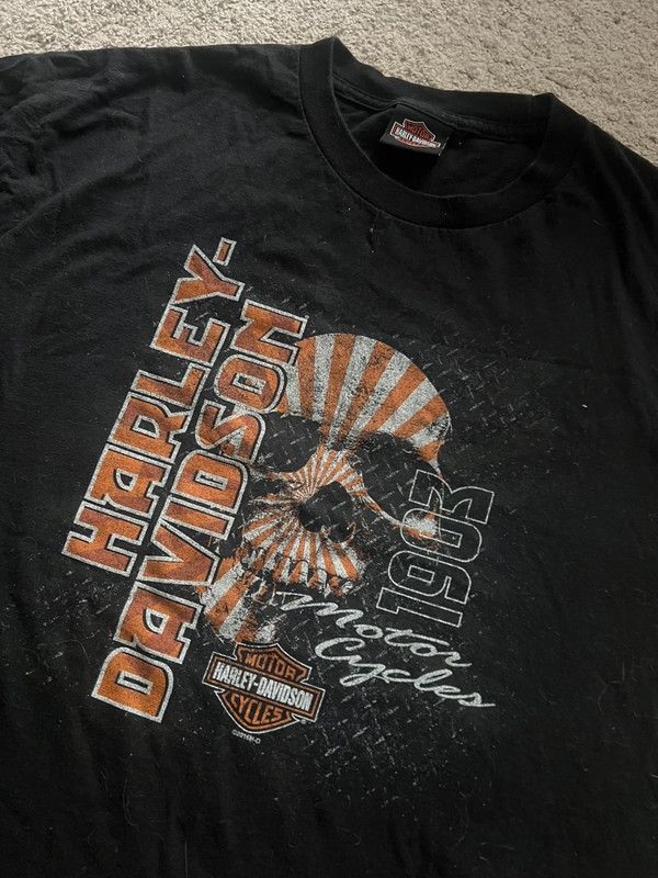 Harley Davidson tshirt Harley Davidson L Verona Italy rare og Size US L / EU 52-54 / 3 - 3 Thumbnail