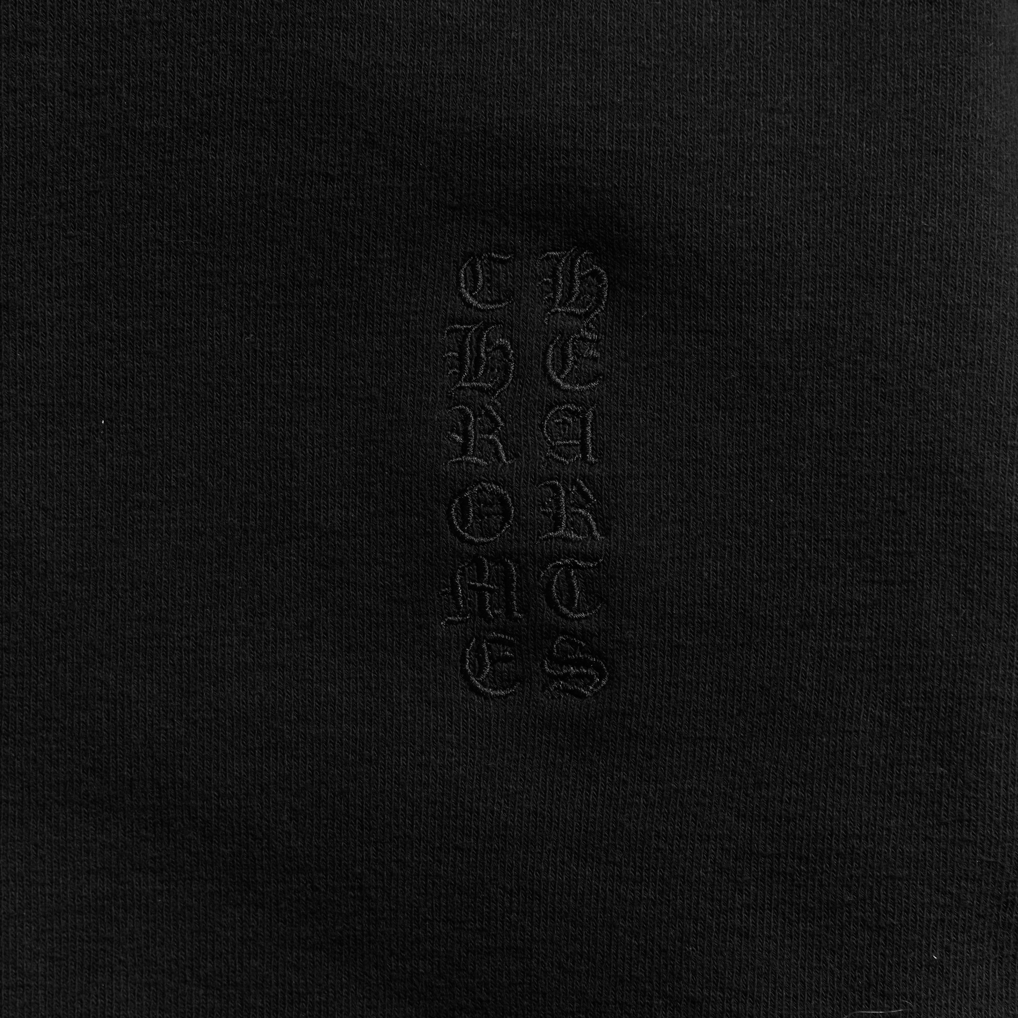 Chrome Hearts CHROME HEARTS Black Leather Plus Patchwork Terry Hoodie Zip Size US S / EU 44-46 / 1 - 6 Thumbnail