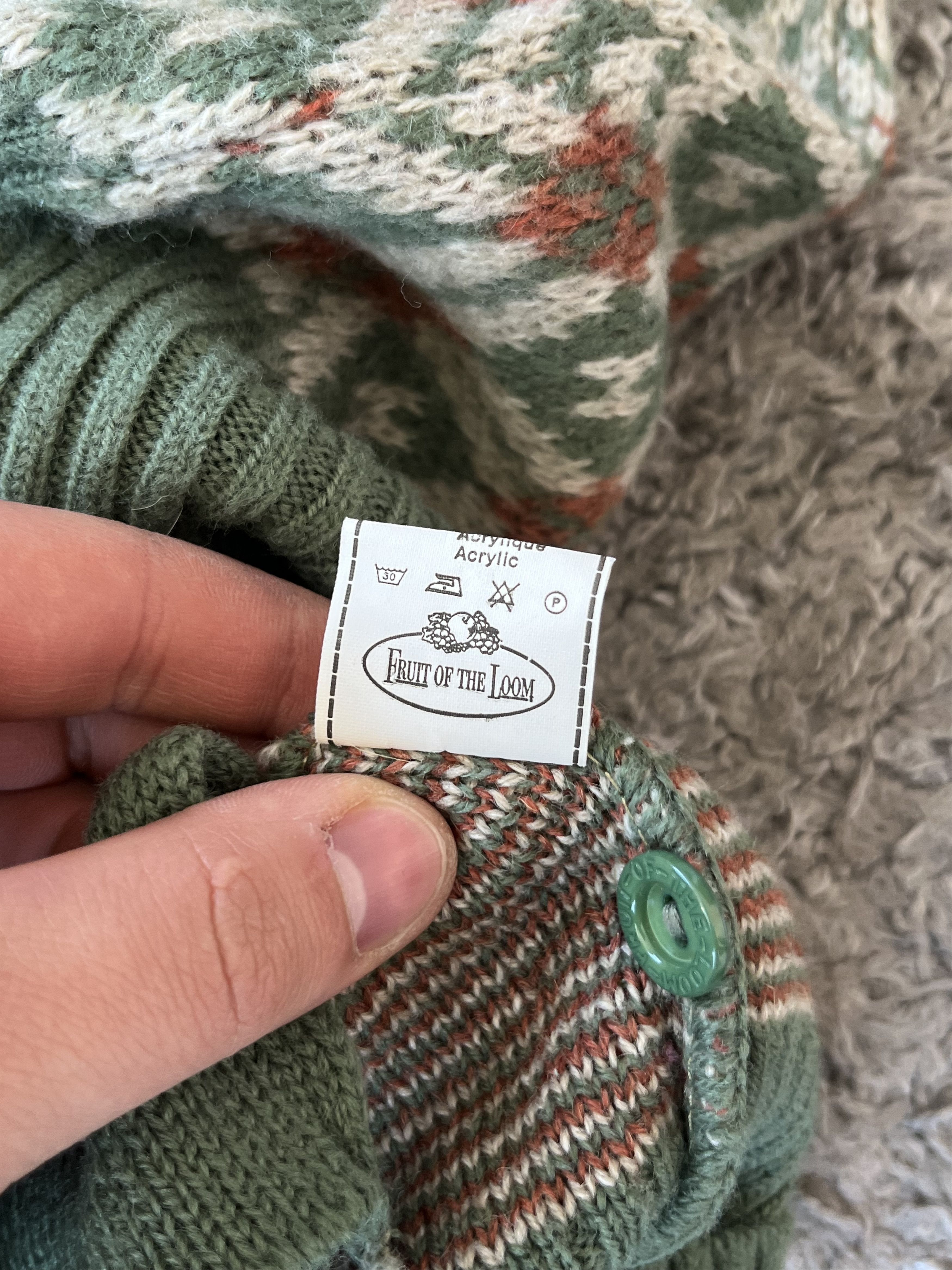 Fruit Of The Loom FRUIT OF THE LOOM Vintage Isle V-Neck Sweater Vest Size US S / EU 44-46 / 1 - 6 Thumbnail
