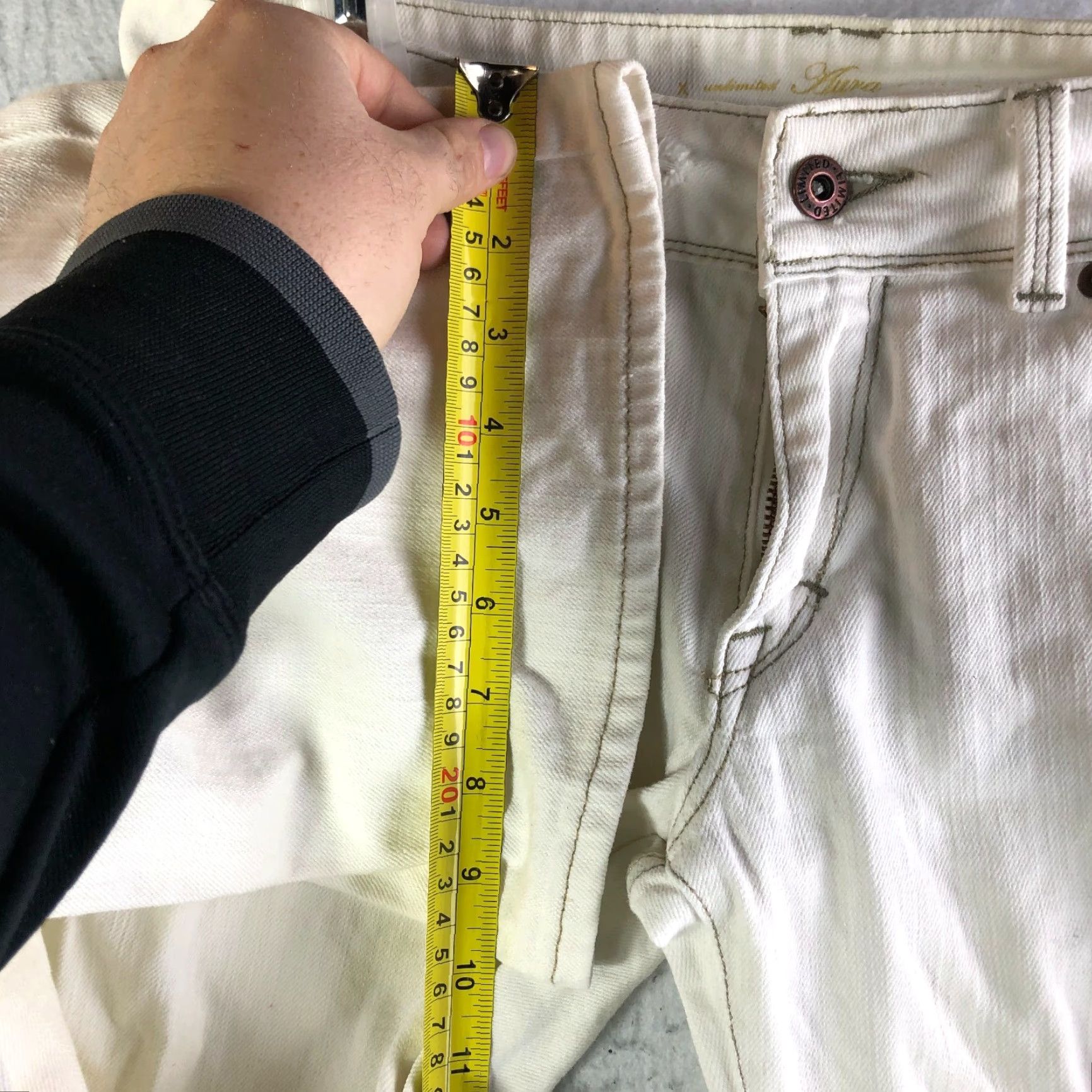 Vintage The Limited Bootcut Mid Rise Jeans Womens Size 4 White Denim Size 27" / US 4 / IT 40 - 4 Thumbnail