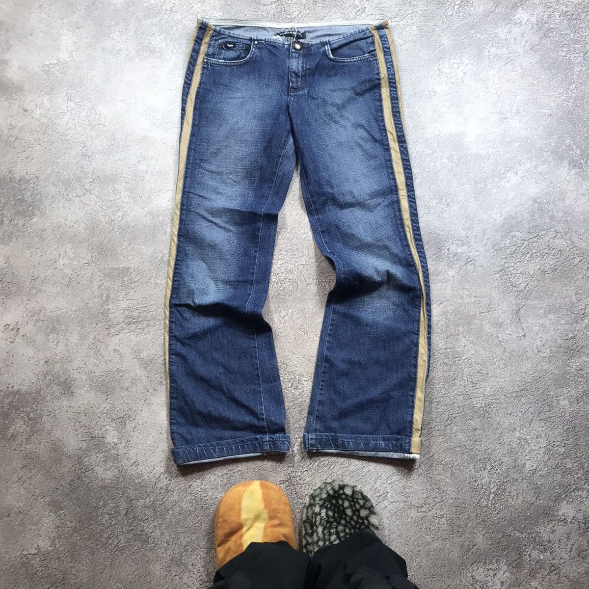 Vintage Vintage Y2K Distressed Flared Jeans Japanese Streetwear 30 Size 30" / US 8 / IT 44 - 2 Thumbnail