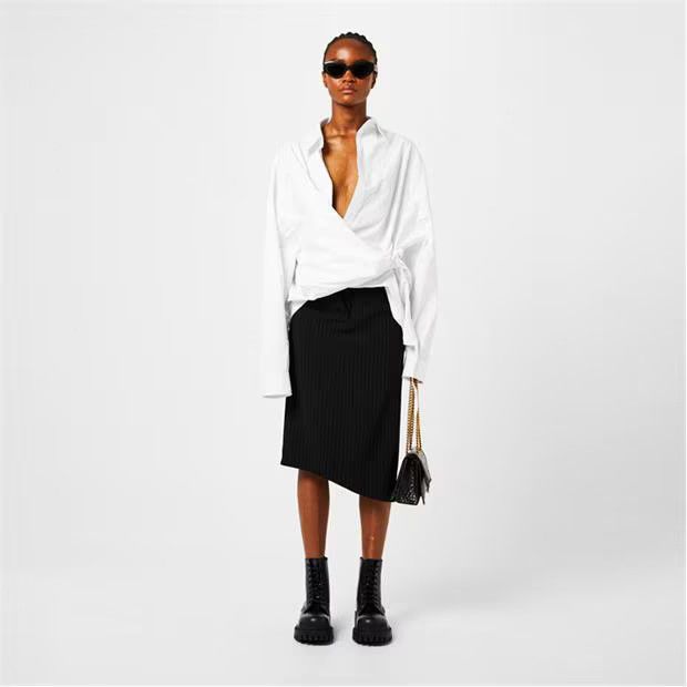 Balenciaga o1g2r1mq0924 Shirt in White Size L / US 10 / IT 46 - 6 Thumbnail